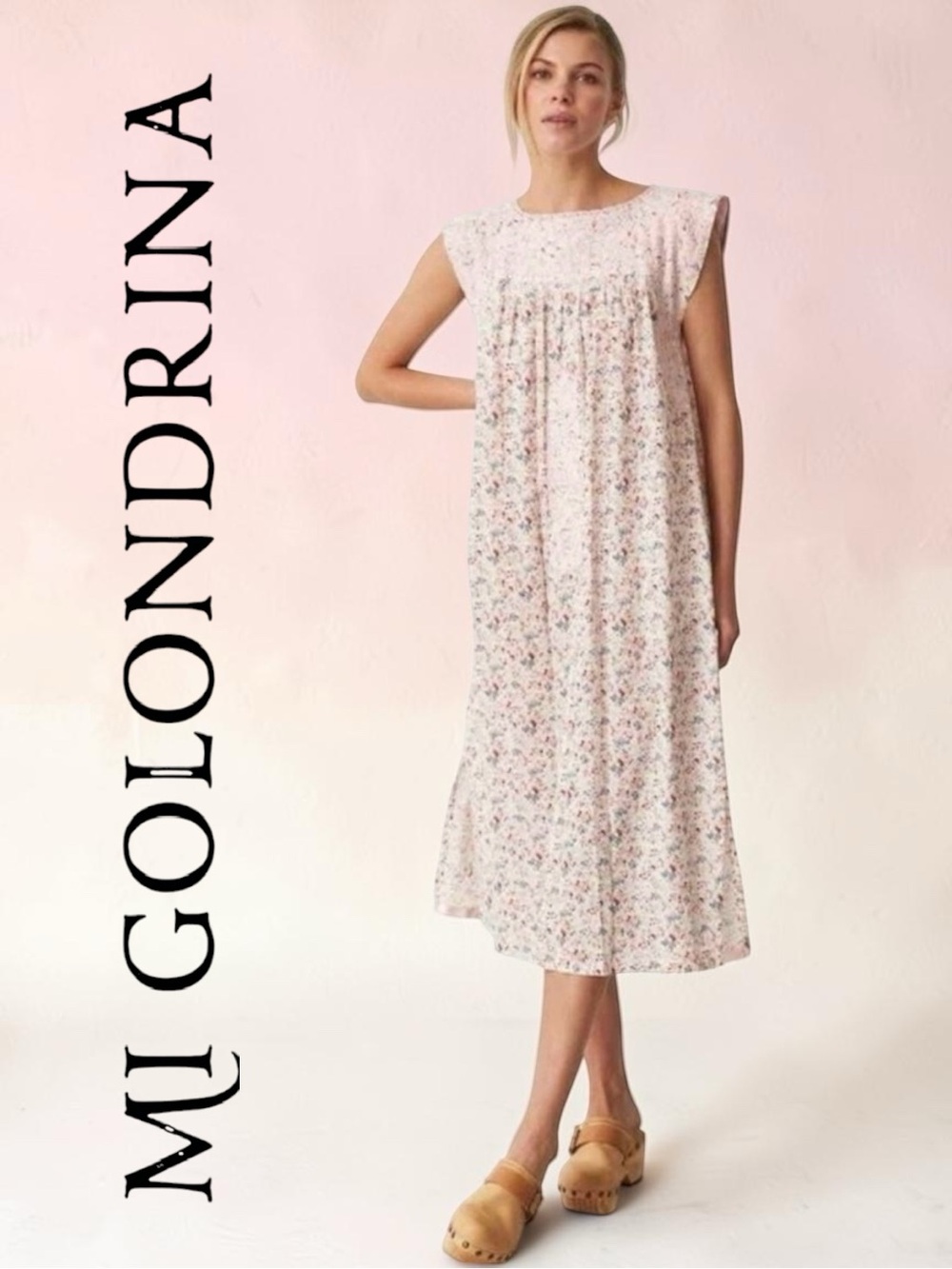 Mi Golondrina • NWT Flores Jardin de Rosa Midi Floral Dress || XL